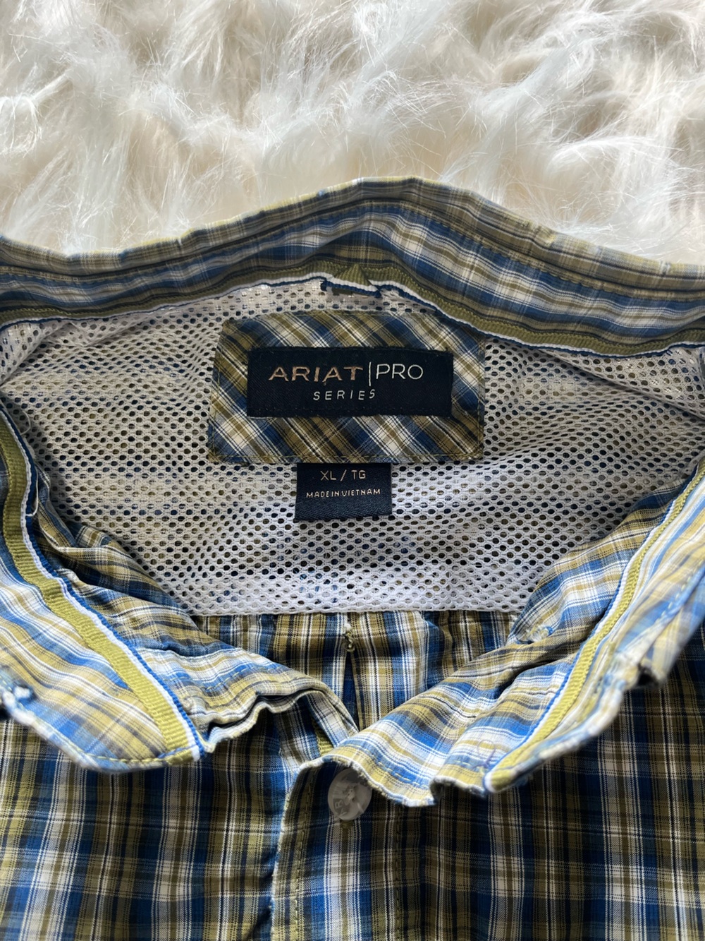Ariat Pro Series Western Shirt Men's XL Multicolor Plaid - Picture 3 of 6